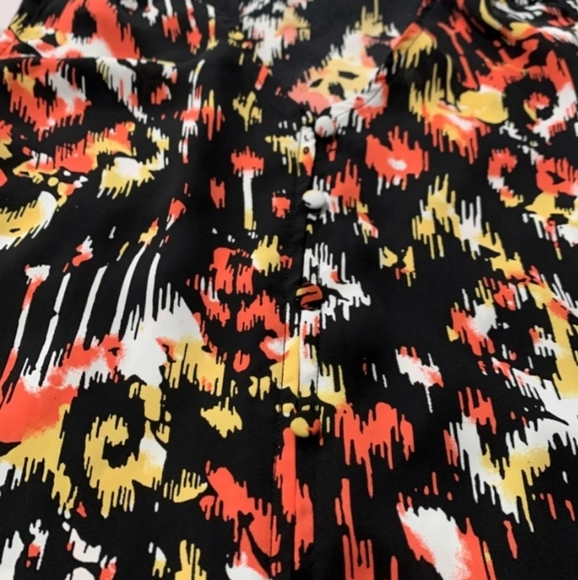 Ophelia Roe Multicolor Abstract Light Weight Tunic Tank Top S - Picture 3 of 7